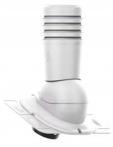 KOMINEK WENTYLACYJNY UNIWERSALNY ECOLINE Fi125 JASNOSZARY 7036 + GUMA MFE-3