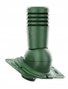 KOMINEK WENTYLACYJNY UNIWERSALNY ECOLINE Fi 125 ZIELONY 6020 + GUMA MFE-3