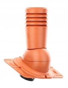 KOMINEK WENTYLACYJNY UNIWERSALNY ECOLINE Fi 125 CEGLASTY 8004 + GUMA MFE-3