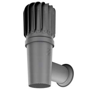 Kominek Ścienny ROTOLINE Boczny Fi 110 SZARY 7024