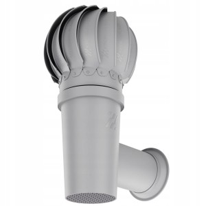 Kominek Ścienny ROTOLINE Boczny Fi 110 Szary 7036