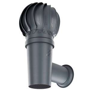 Kominek Ścienny ROTOLINE Boczny Fi 110 ANTRACYT