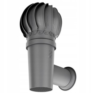 Kominek Ścienny ROTOLINE Boczny Fi 110 Szary 7024