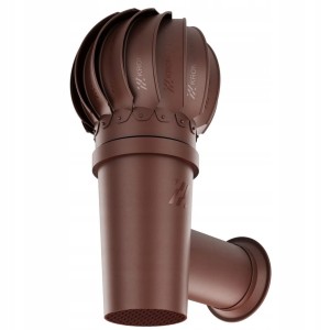 Kominek Ścienny ROTOLINE Boczny Fi 110 Brąz