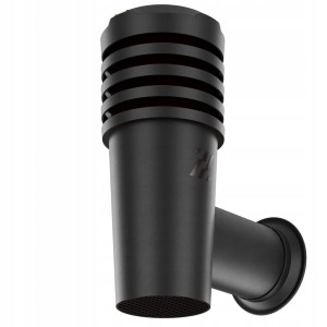 Kominek Ścienny Boczny SideVent Fi 110 Czarny