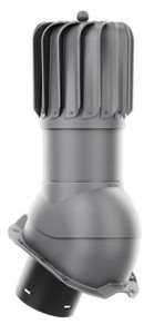 KOMINEK PODŁUŻNY OBROTOWY 150 DO BLACHY TRAPEZOWEJ T18 GRAFIT RAL 7024