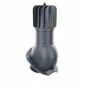 KOMINEK PODŁUŻNY OBROTOWY 150 DO BLACHY TRAPEZOWEJ T35 ANTRACYT RAL 7016