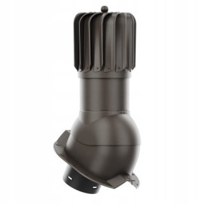 KOMINEK PODŁUŻNY OBROTOWY 150 DO BLACHY TRAPEZOWEJ T35 CIEMNY BRĄZ 8019