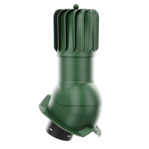 KOMINEK PODŁUŻNY OBROTOWY 150 DO BLACHY TRAPEZOWEJ T35 ZIELONEGO RAL 6020