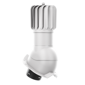 KOMINEK PODŁUŻNY OBROTOWY 150 DO BLACHY TRAPEZOWEJ T35 JASNOSZARY RAL 7036