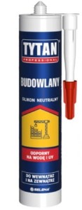 TYTAN Silikon Budowlany Neutralny Bezbarwny 280ml