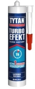 TYTAN Silikon Sanitarny Szybki Efekt 280 ml Bezbarwny
