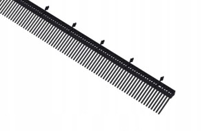 GRZEBIEŃ OKAPU Z KRATKĄ  CZARNY 