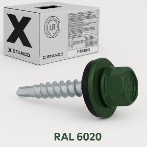 WKRĘTY FARMERSKIE ETANCO 4,8x35mm RAL 6020 250szt