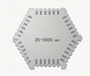 Miernik Grubości Powłoki Grzebień Pomiarowy 25-3000µm