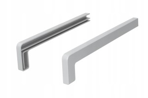 ZAKOŃCZENIA ZAŚLEPKI PARAPETU ALUMINIOWE PREMIUM 40 cm SREBRNE 9006