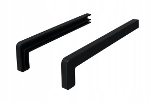 ZAKOŃCZENIA ZAŚLEPKI PARAPETU ALUMINIOWE PREMIUM 40 cm CZARNE 9005