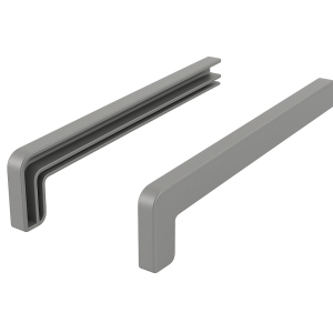 ZAKOŃCZENIA ZAŚLEPKI PARAPETU ALUMINIOWE PREMIUM 40 cm Srebrny Metalik 9007