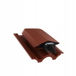 PRZEJŚCIE SOLARNE DACHÓWKA BRASS GRECKA KASZTAN