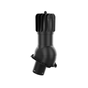 KOMINEK OBROTOWY PODŁUŻNY FI 125 do Blachy Trapezowej T14 RAL 9005 Czarny