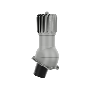 KOMINEK OBROTOWY PODŁUŻNY FI 150 do Blachy Trapezowej T14 RAL 9007 Srebrny Metalic