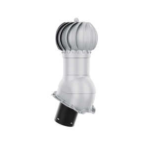 KOMINEK OBROTOWY KULISTA FI 150 do Blachy Trapezowej T14 RAL 9006 Srebrny