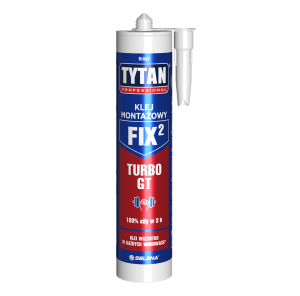 TYTAN FIX² TURBO GT Klej Montażowy Biały 290 ml