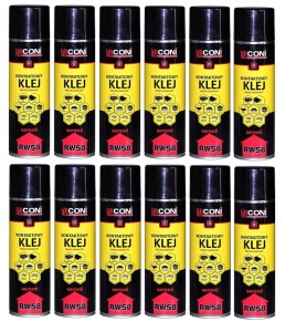 KLEJ KONTAKTOWY SPRAY CONI PROFESJONALNY  12SZT