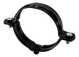 OBEJMA DO RUR SPUSTOWYCH METAL CZARNA 90