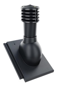 KOMINEK WENTYLACYJNY ⌀ 125mm DO DACHÓWKI BRAAS TEGALIT ANTRACYT