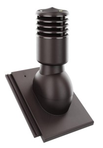 KOMINEK WENTYLACYJNY  OC. ⌀ 125mm DO DACHÓWKI BRAAS TEGALIT  BRĄZ