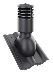 KOMINEK WENTYLACYJNY  OC. ⌀ 125mm DO DACHÓWKI EURONIT EXTRA ANTRACYT