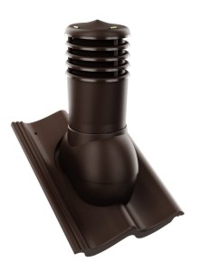 KOMINEK WENTYLACYJNY ⌀ 150mm DO DACHÓWKI EURONIT "S" MOKKA