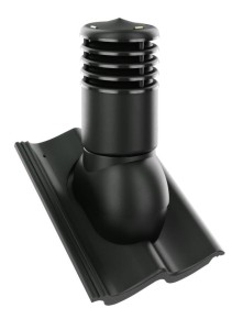 KOMINEK WENTYLACYJNY  OC. ⌀ 150mm DO DACHÓWKI EURONIT "S"  CZARNY