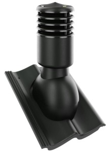 KOMINEK WENTYLACYJNY  OC. ⌀ 125mm DO DACHÓWKI BAŁTYCKA "S"  CZARNY