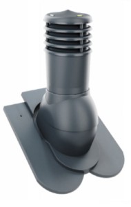 KOMINEK WENTYLACYJNY ⌀ 150mm KARPIÓWKA KORONKA ANTRACYT