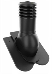 KOMINEK WENTYLACYJNY ⌀ 150mm KARPIÓWKA KORONKA CZARNY