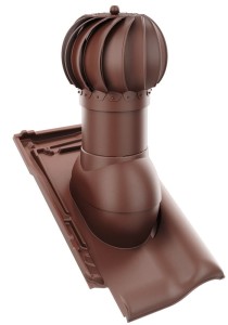 KOMINEK OBROTOWY KULISTY Ø 150 mm WIENERBERGER ALEGRA 9V CIEMNY BRĄZ