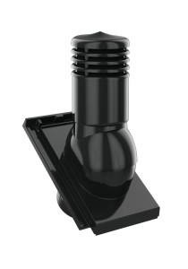 KOMINEK ALUMINIOWY 125 CREATON DOMINO CZARNA GLAZURA