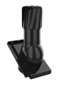 KOMINEK ROTOLINE ALUMINIOWY DOMINO CZARNA GLAZURA