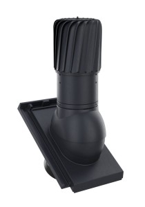 KOMINEK ROTOLINE ALUMINIOWY DOMINO CZARNA MATOWA ANGOBA