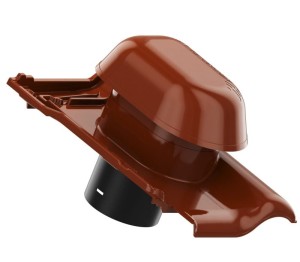 WYWIETRZNIK SANITARNY ALUMINIOWY 125 CREATON TITANIA KASZTAN GLAZURA