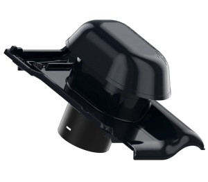 WYWIETRZNIK SANITARNY ALUMINIOWY 125 CREATON TITANIA CZARNA GLAZURA