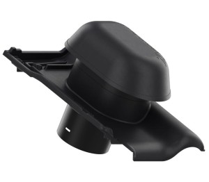 WYWIETRZNIK SANITARNY ALUMINIOWY 125 CREATON TITANIA CZARNA MATOWA ANGOBA