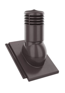 KOMINEK ALUMINIOWY 125 BRAAS TEGALIT BRĄZ KOLONIALNY