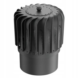 NASADA KOMINOWA OBROTOWA PODŁUZNA FI 200 RAL 9005