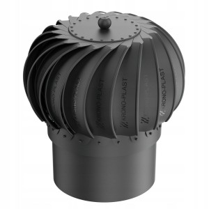 NASADA KOMINOWA OBROTOWA KULISTA FI 200 RAL 9005