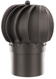 NASADA KOMINOWA OBROTOWA KULISTA FI 150 RAL 8019