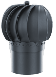 NASADA KOMINOWA OBROTOWA KULISTA FI 150 RAL 7016