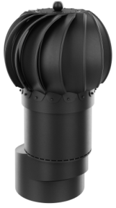 NASADA OBROTOWA KULISTA Z ODSADKĄ FI 150 RAL 9005